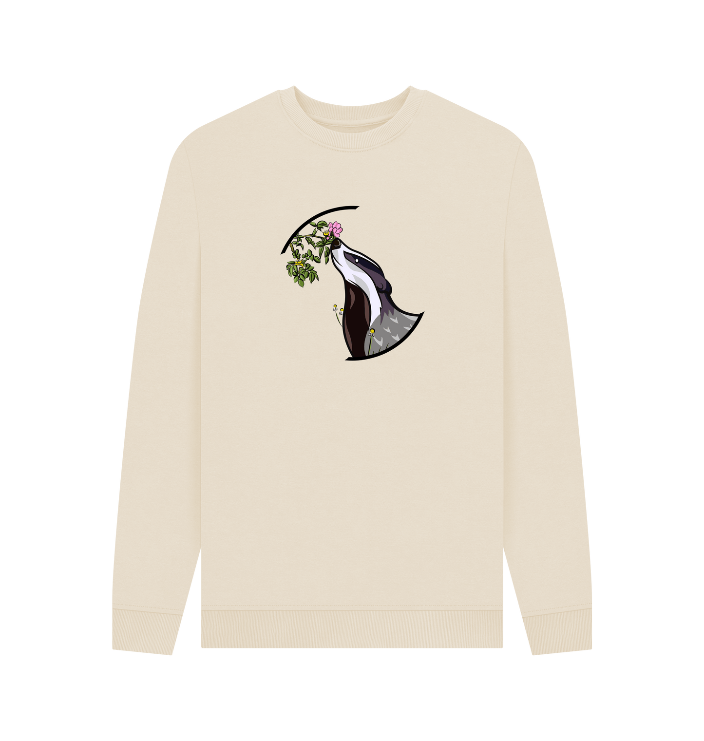 Oat Printed Sweater Front
