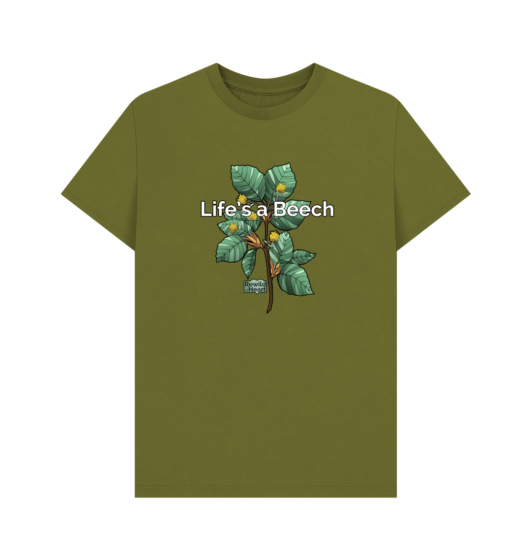 Moss Green Printed T-shirt