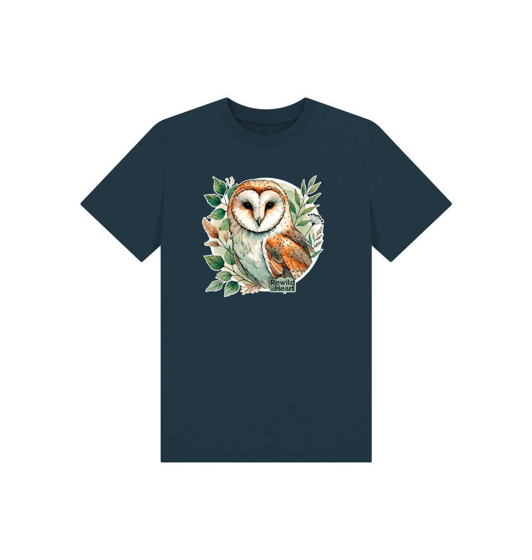 Denim Blue Printed Kids T-Shirt