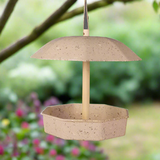 Hanging Mealworm Bird Feeder, made from Coffee Husks