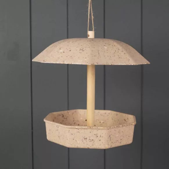 Hanging Mealworm Bird Feeder, made from Coffee Husks