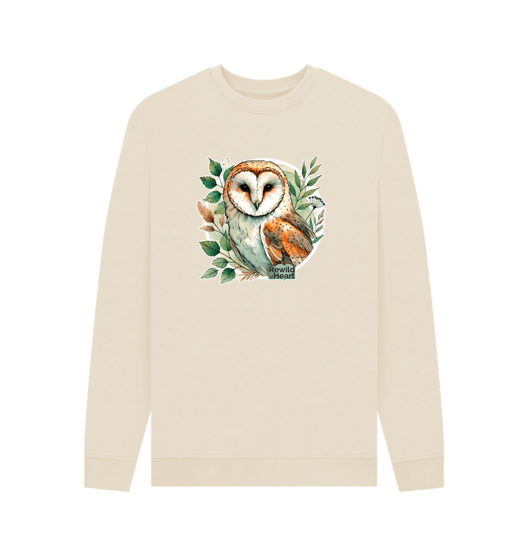 Oat Barn Owl Woodland Men's Sweater