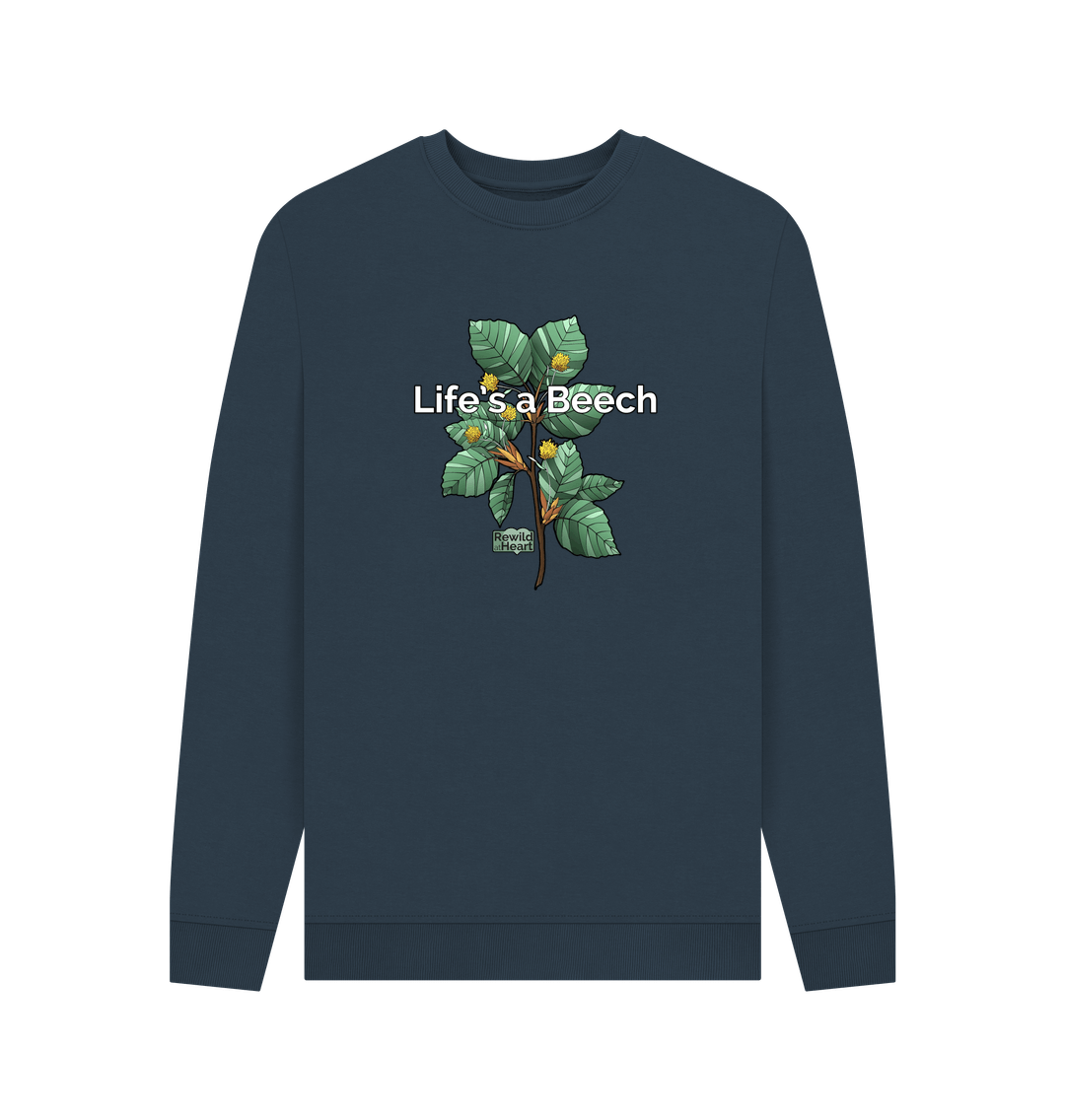 Navy Blue Printed Sweater