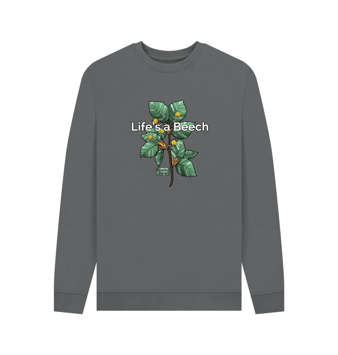 Slate Grey Printed Sweater