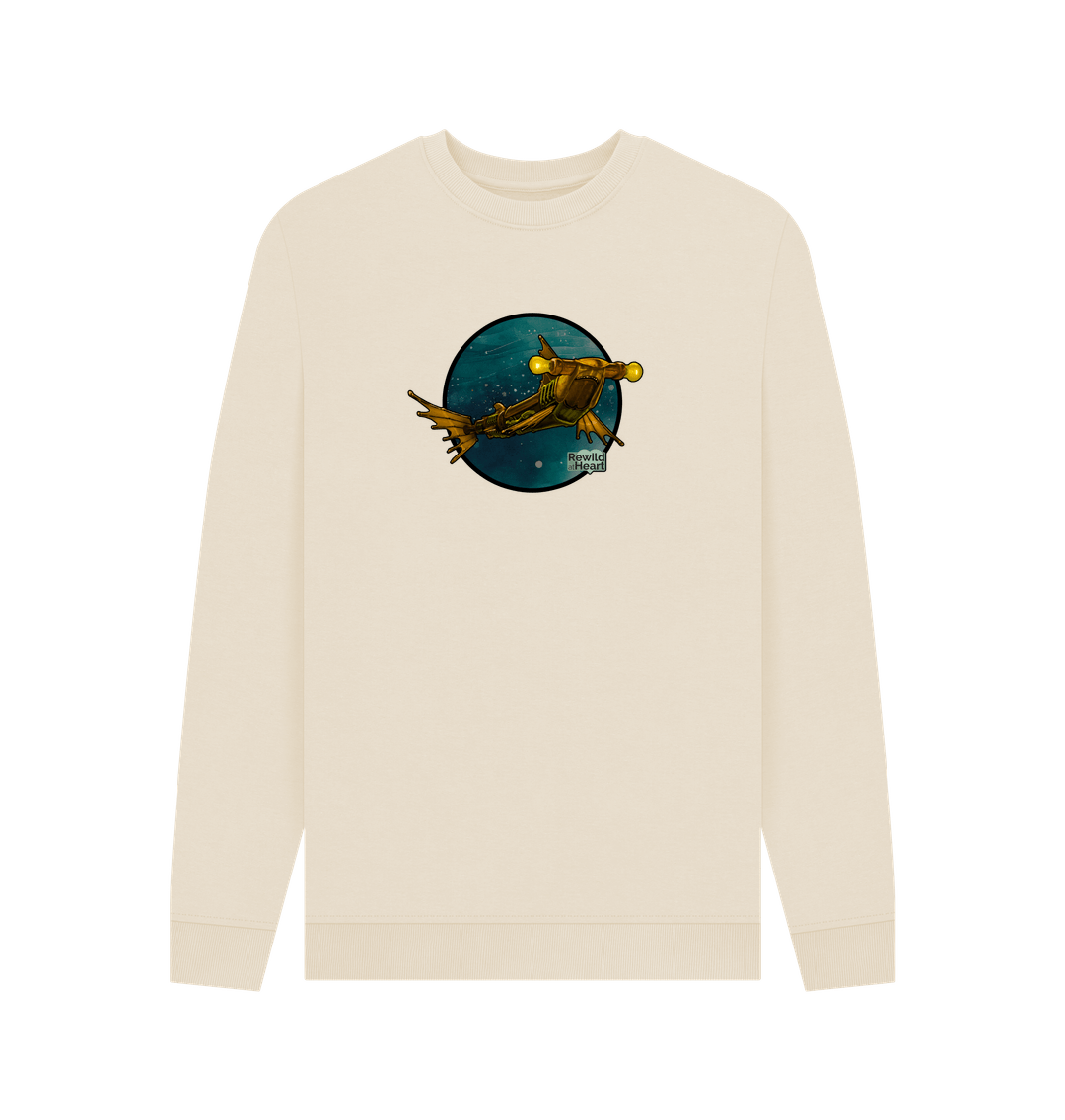 Oat Steampunk Hammerhead Shark Men's Sweater