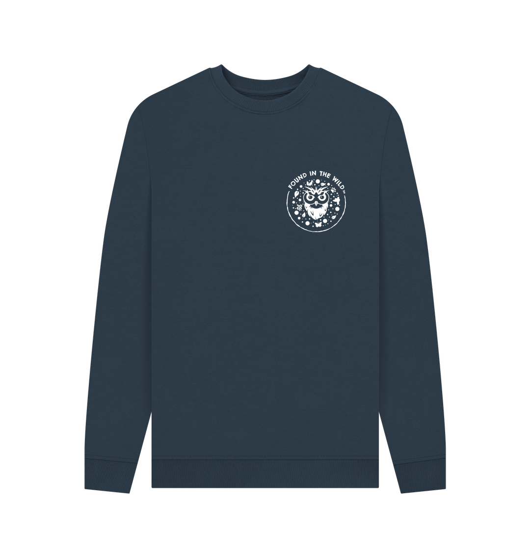 Navy Blue Printed Sweater