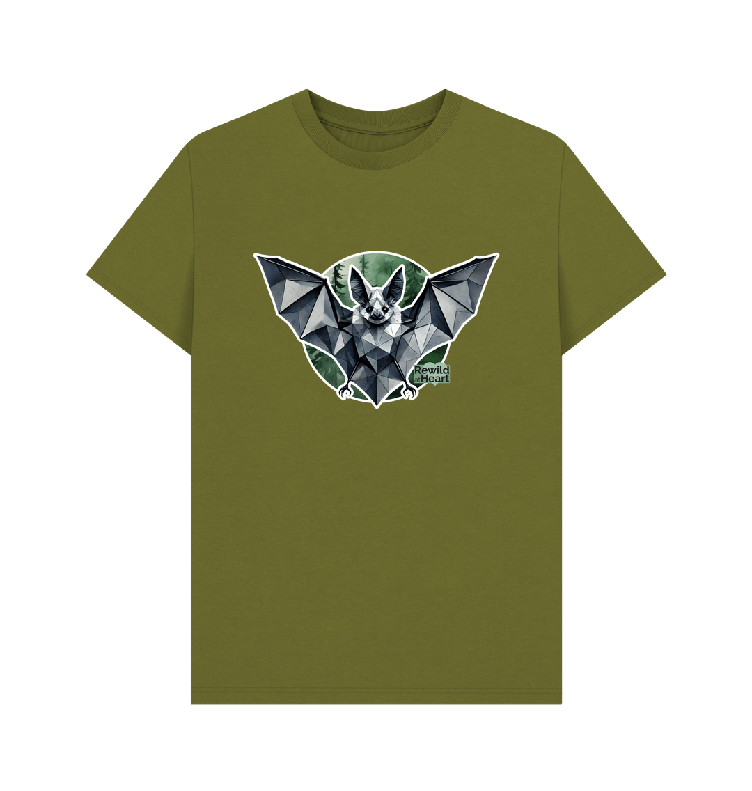 Moss Green Grey Long-Eared Bat Men's T-Shirt
