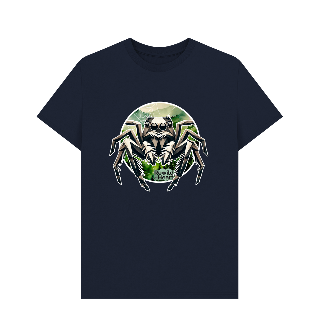 Navy Blue Wild Jumping Spider Men's T-Shirt