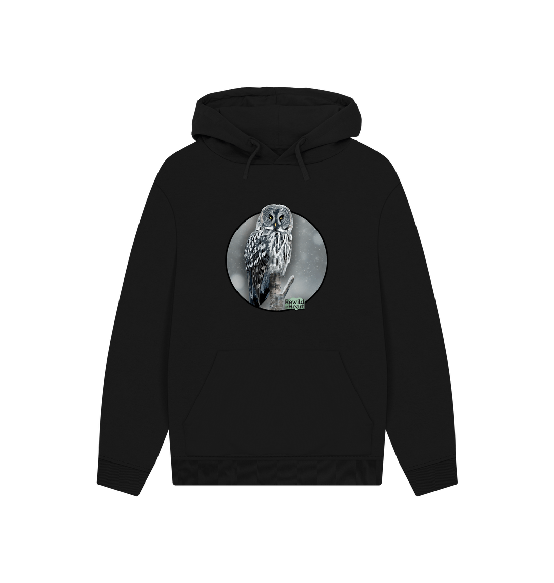 Black Printed Hoody