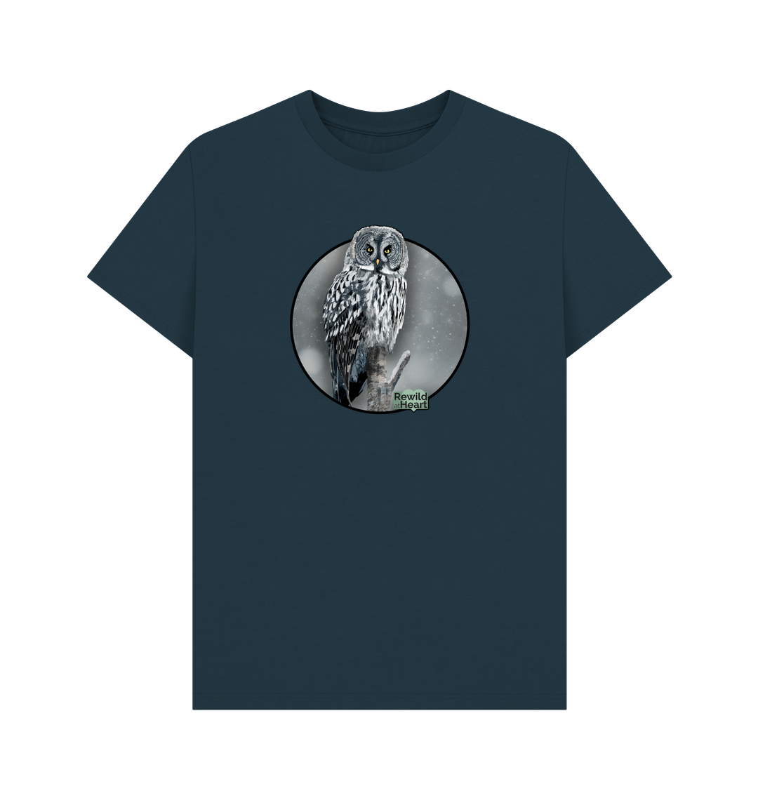 Denim Blue Printed T-shirt