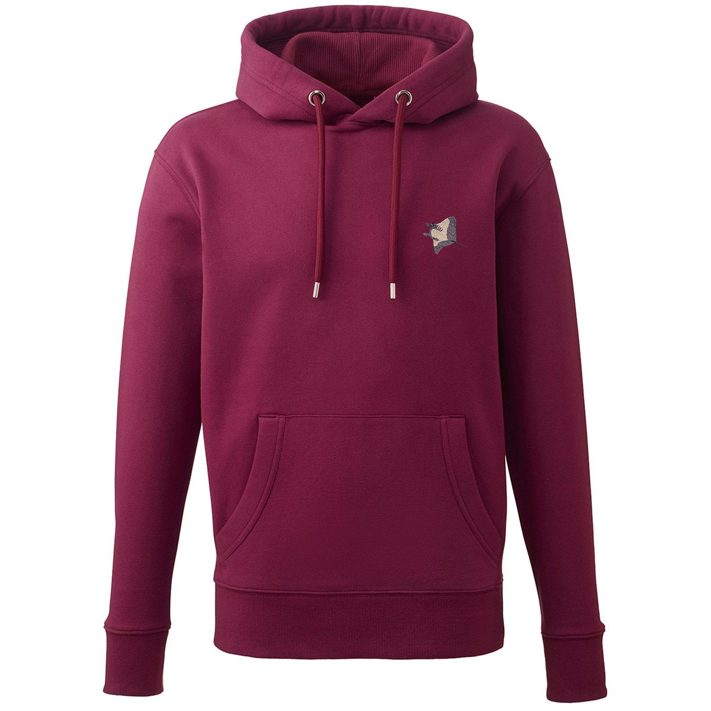 Manta Ray Embroidered Unisex Hoodie