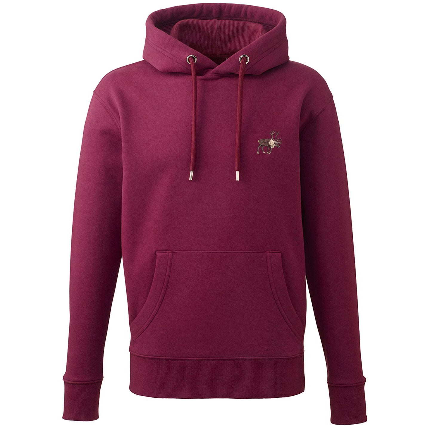 Reindeer Embroidered Unisex Hoodie