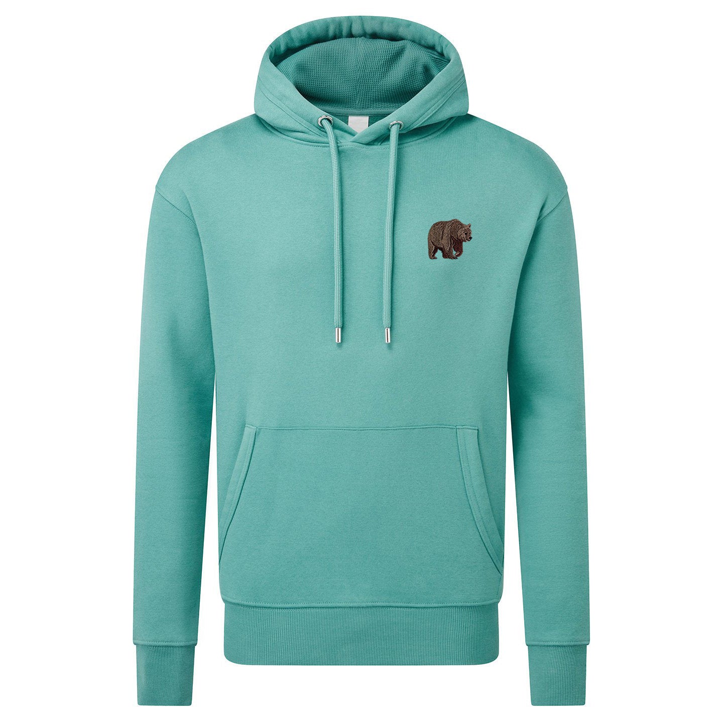 Brown Bear Embroidered Unisex Hoodie