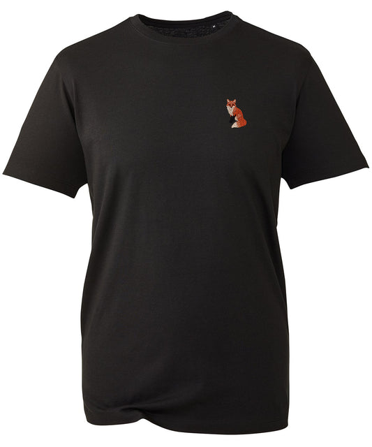 Fox Embroidered Unisex T-Shirt