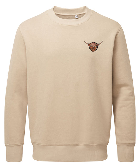 Highland Cow Embroidered Unisex Jumper
