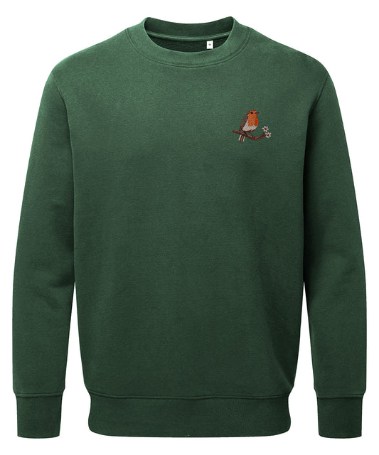 Robin Embroidered Unisex Jumper