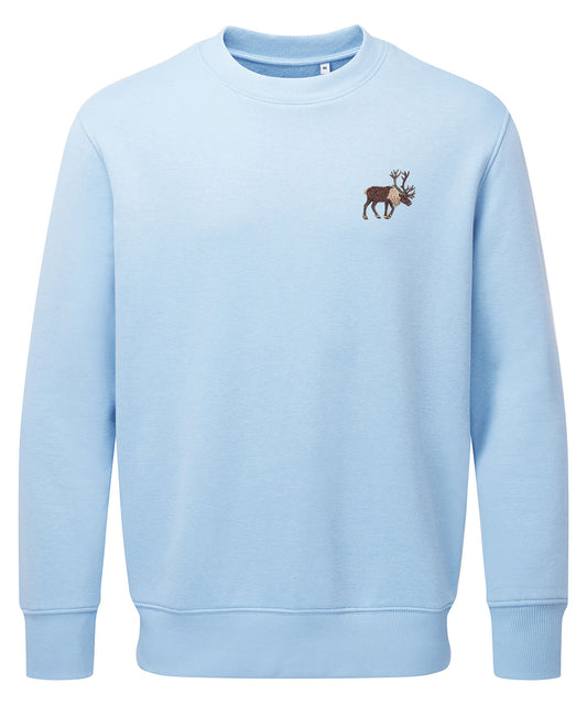 Reindeer Embroidered Unisex Jumper