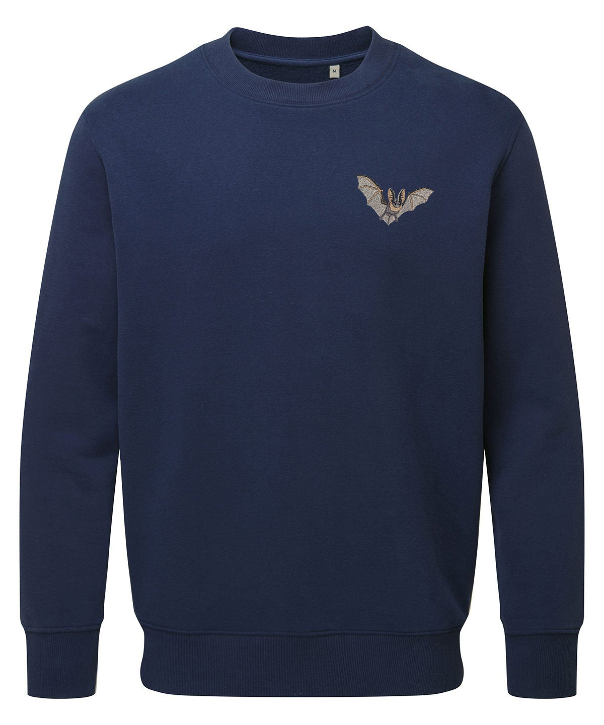 Grey Long-Eared Bat Embroidered Unisex Jumper