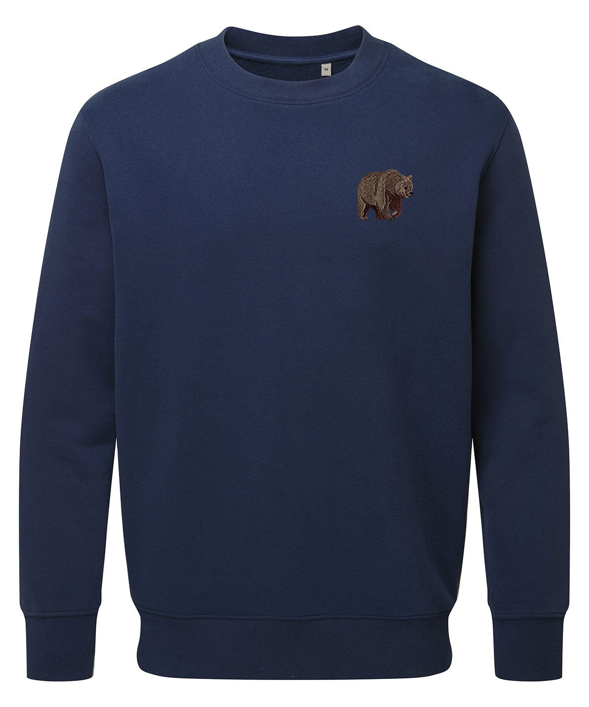 Brown Bear Embroidered Unisex Jumper