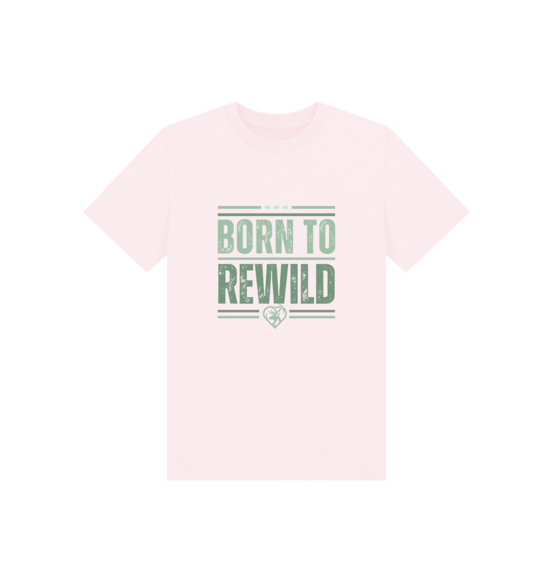 Pink Born to Rewild Kids T-Shirt