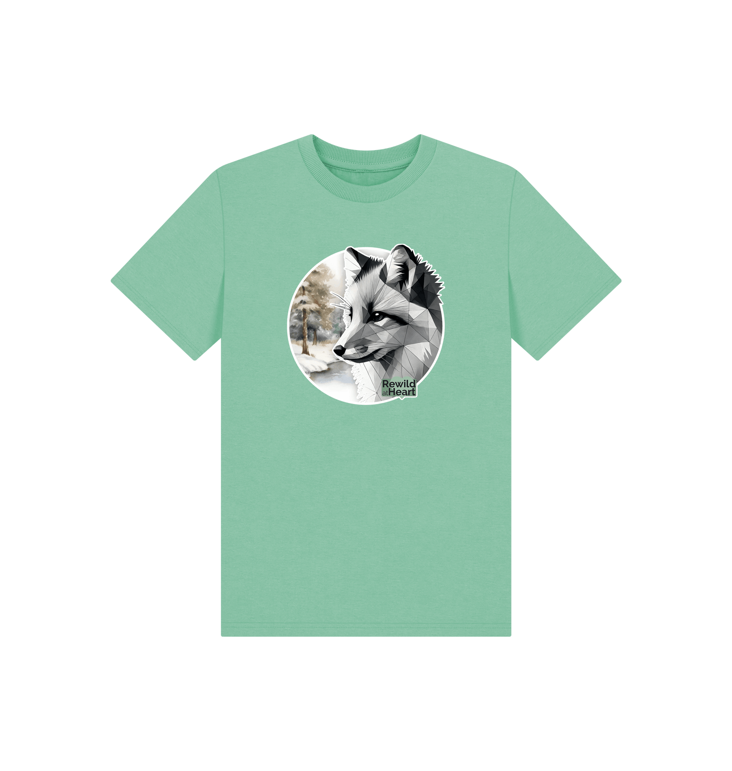 Peppermint Printed Kids T-Shirt Front