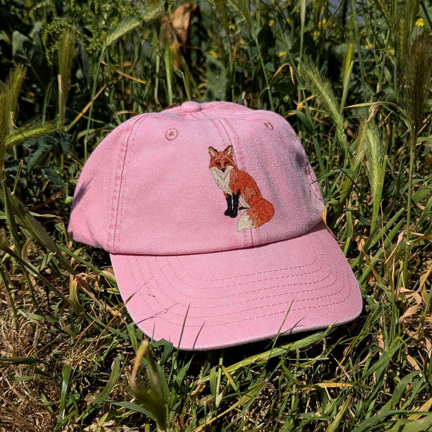 Fox Embroidered Kids Baseball Cap