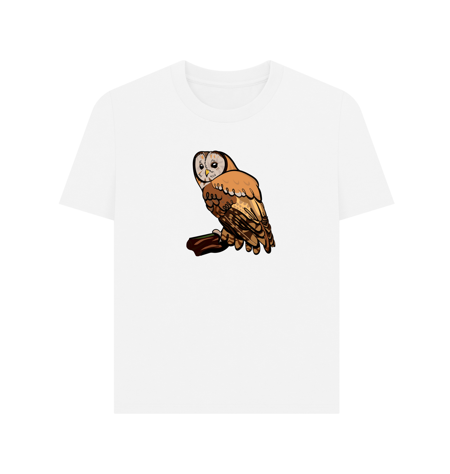 White Printed T-shirt Front