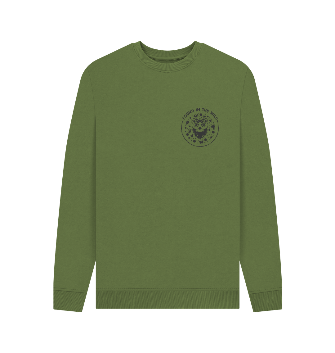 Khaki Printed Sweater