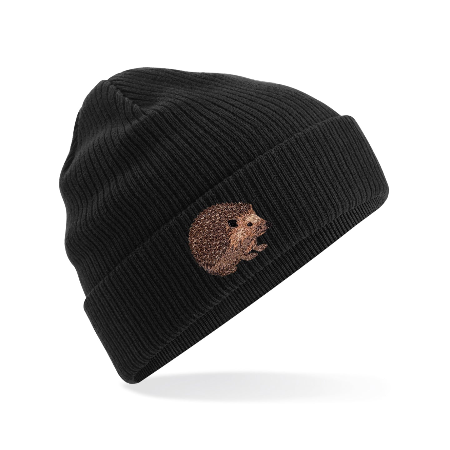 Hedgehog Embroidered Beanie