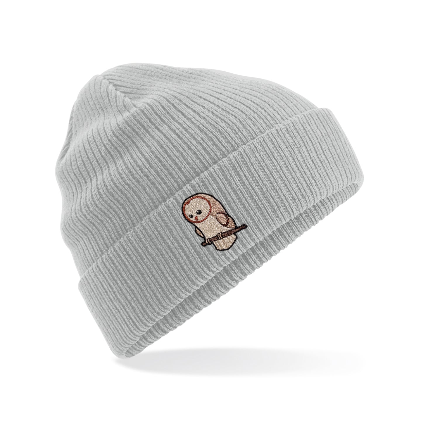 Barn Owl Cute Embroidered Beanie