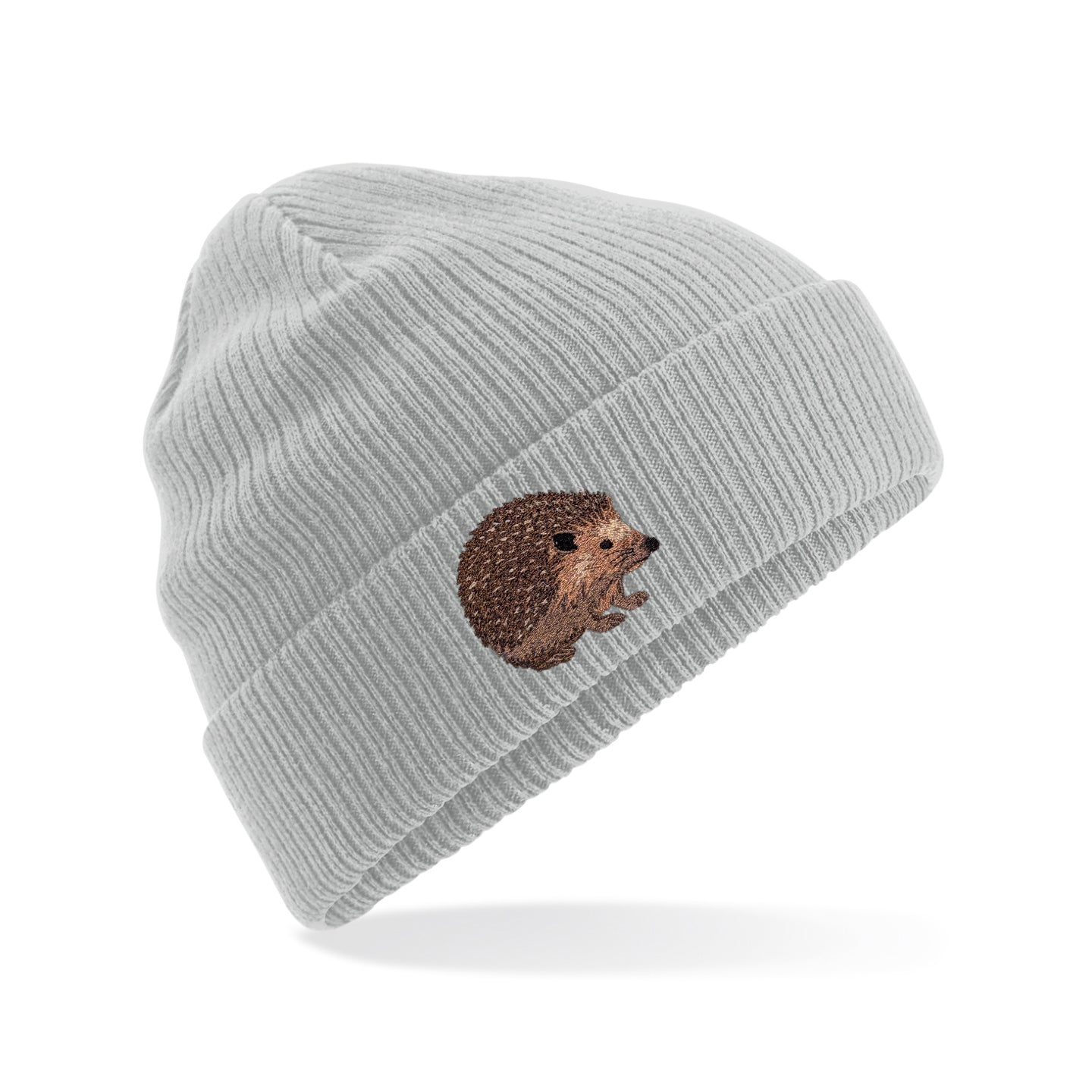 Hedgehog Embroidered Beanie