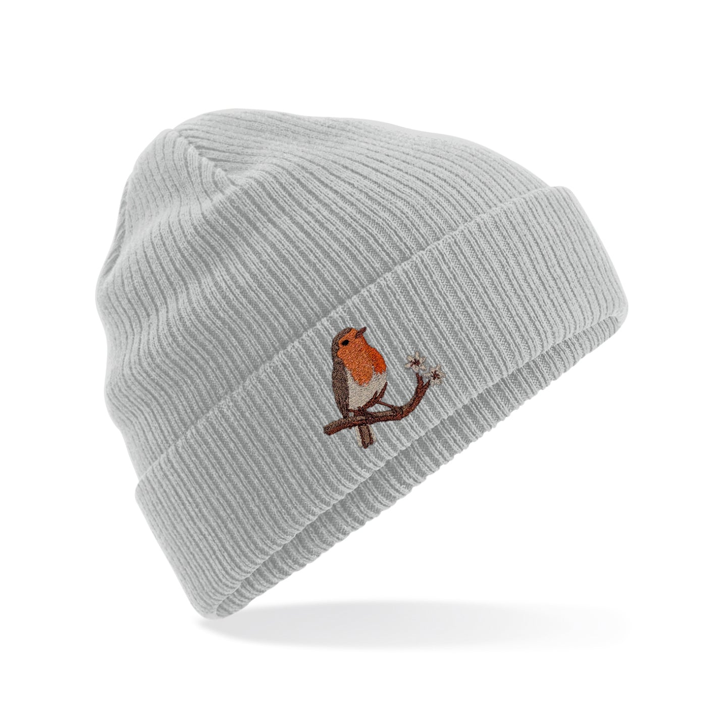 Robin Embroidered Beanie
