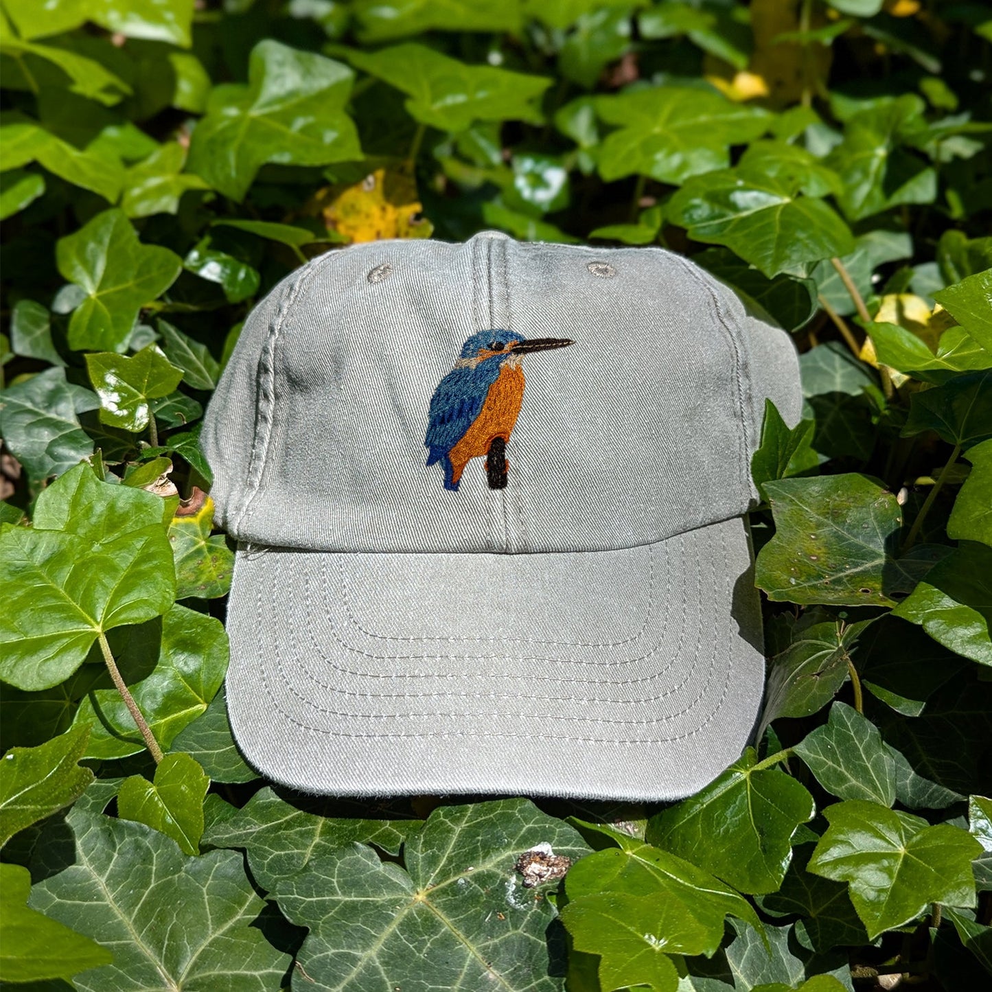 Kingfisher Embroidered Baseball Cap