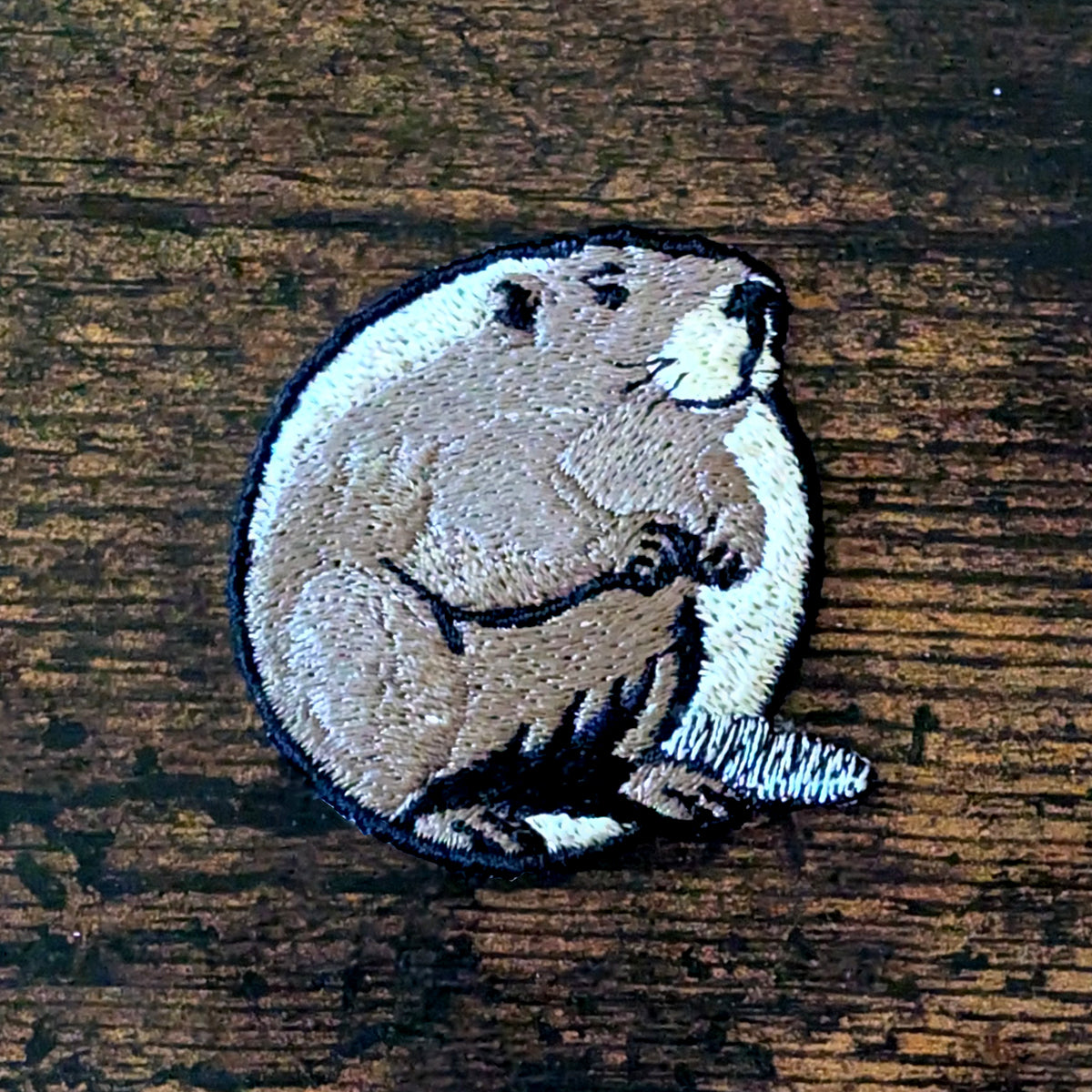 Beaver Embroidered Iron-On Patch