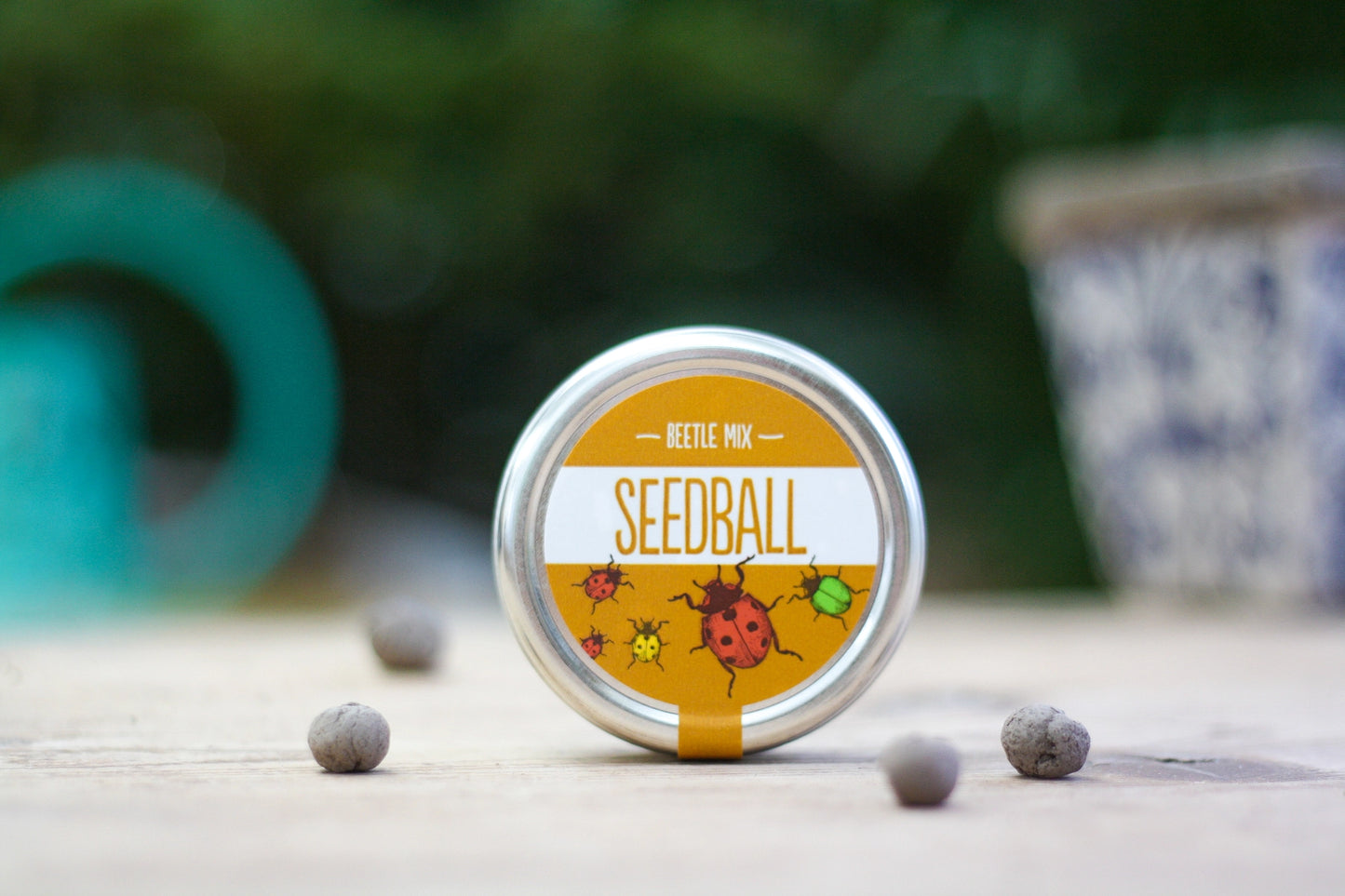 Seedball Tin: Beetle Mix, Wildflowers for Pollinator Heroes