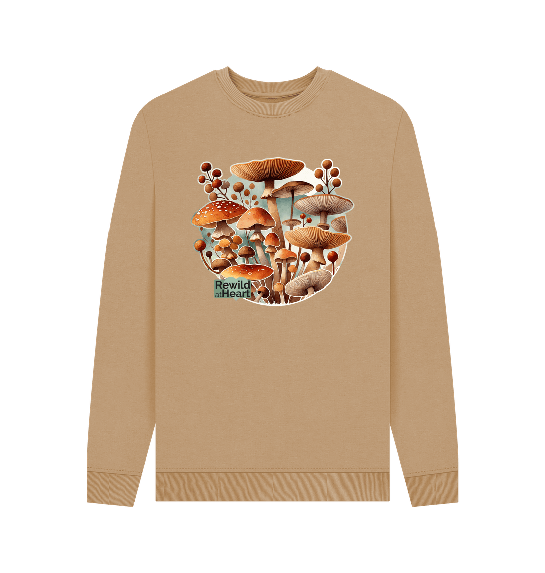 Sand Mushroom Bloom Men's Sweater