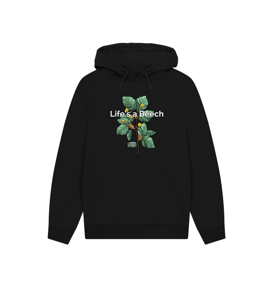 Black Printed Hoody