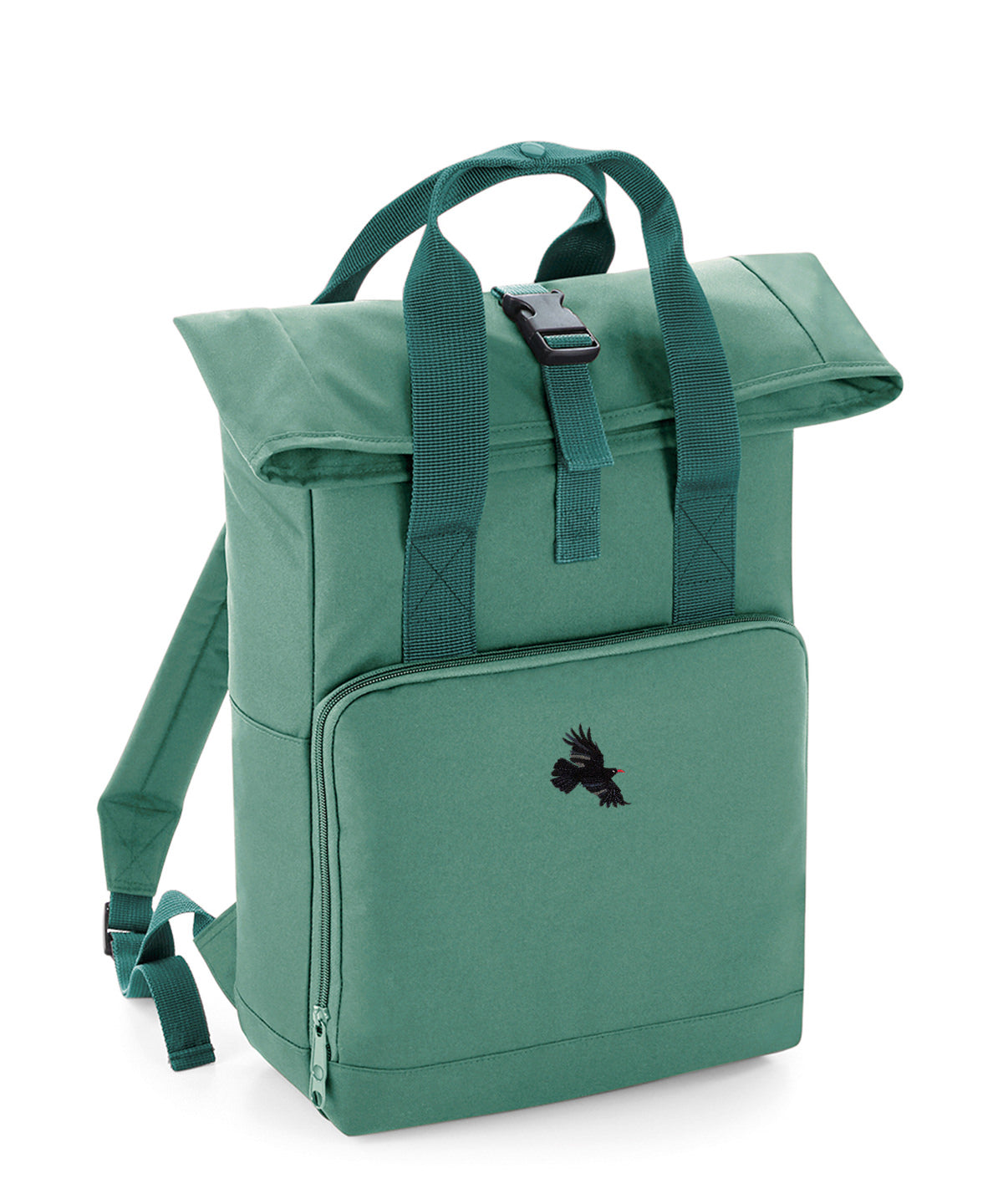 Chough Embroidered Recycled Roll-Top Backpack