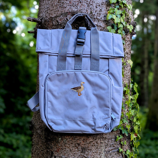 Greylag Goose Embroidered Mini Backpack