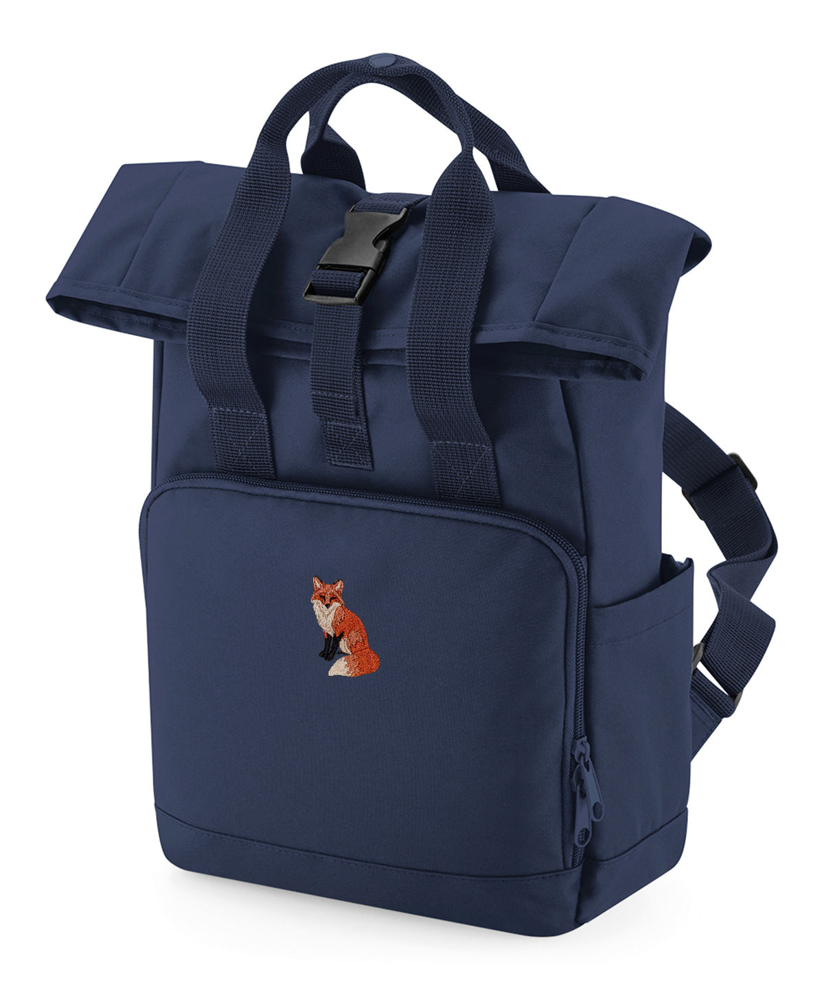 Fox Embroidered Mini Backpack