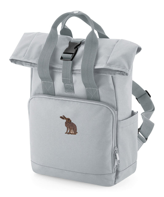 Hare Embroidered Mini Backpack