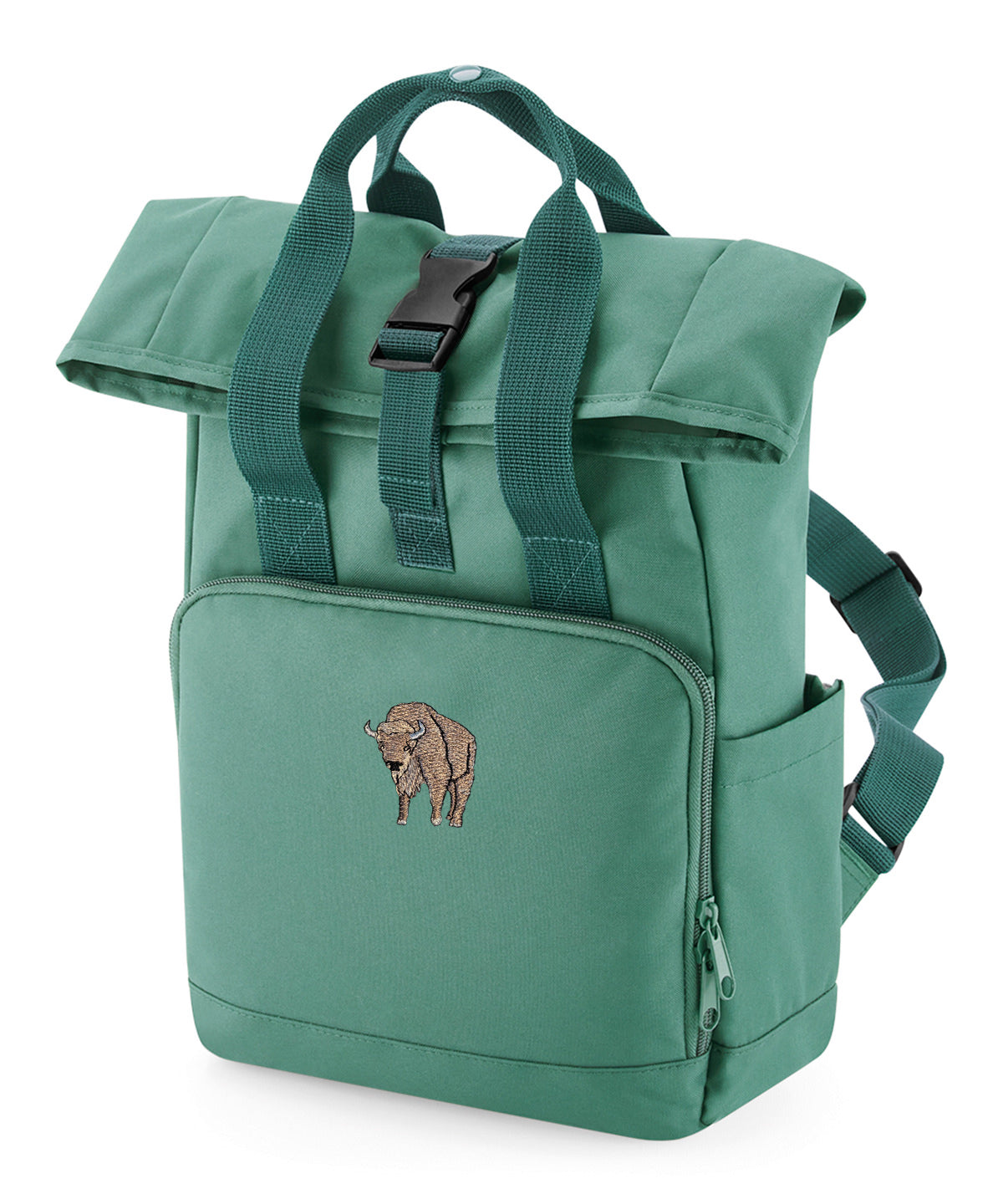 Bison Embroidered Mini Backpack