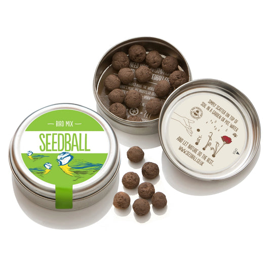 Seedball Tin: Bird Mix, Wildflowers for your Garden Birds