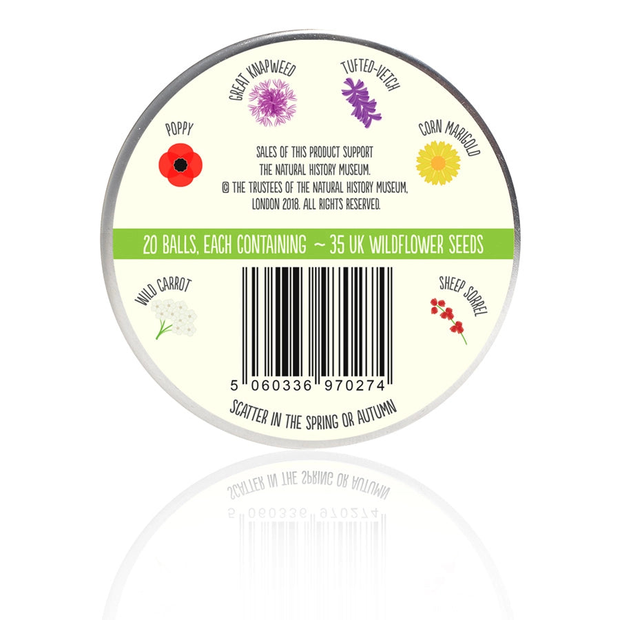 Seedball Tin: Bird Mix, Wildflowers for your Garden Birds