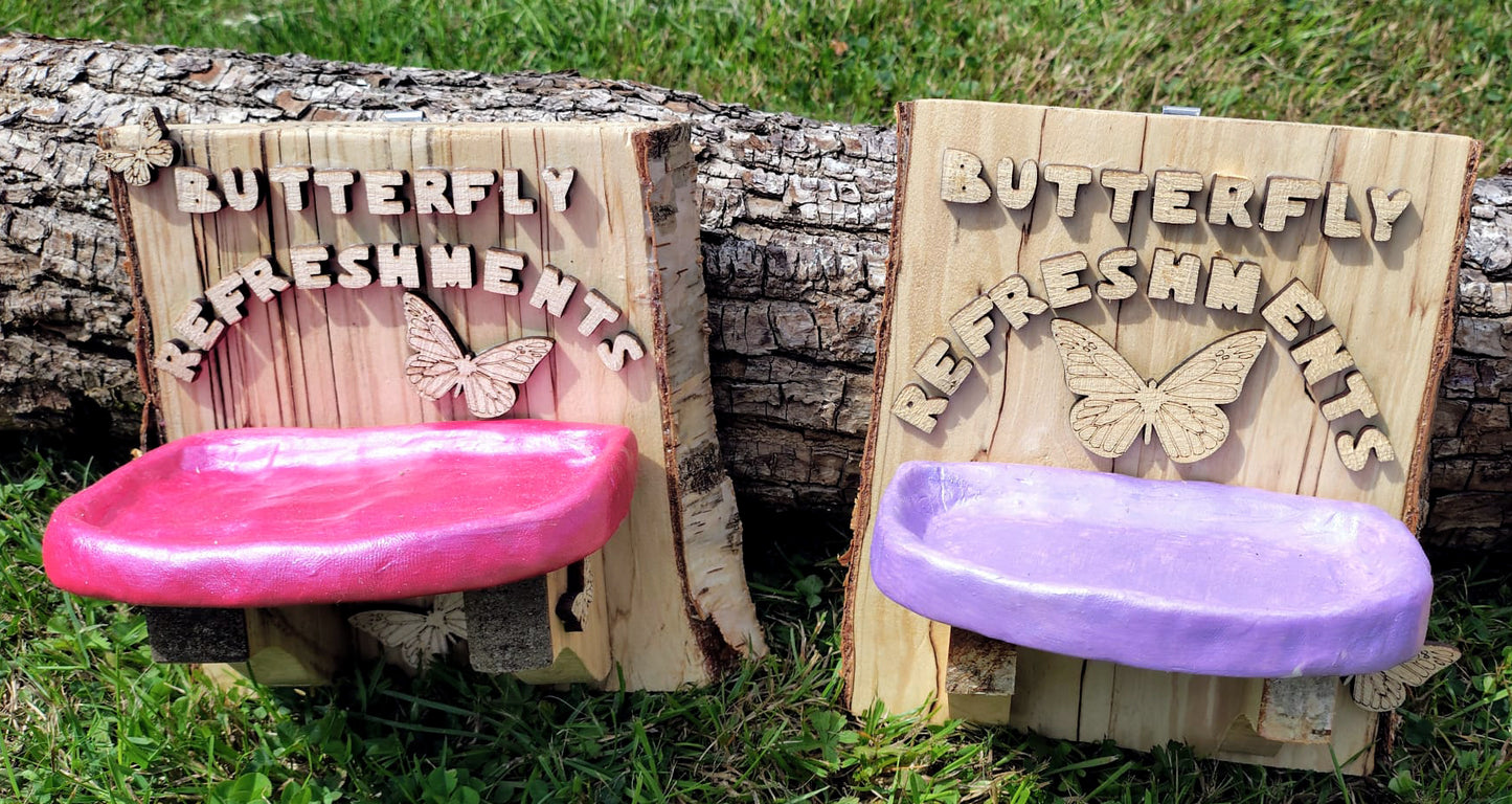 Handmade Butterfly Refreshments Station