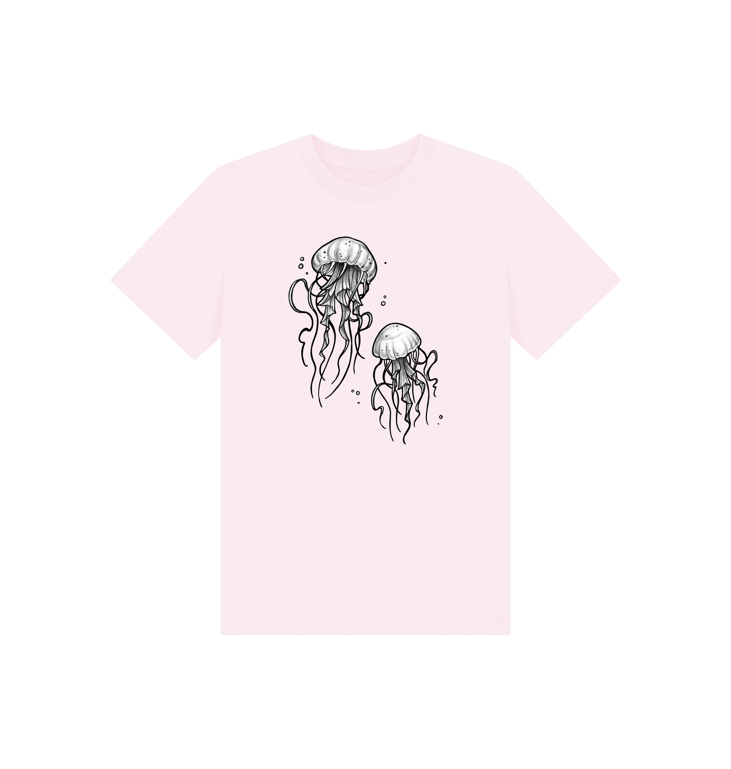 Pink Printed Kids T-Shirt Front