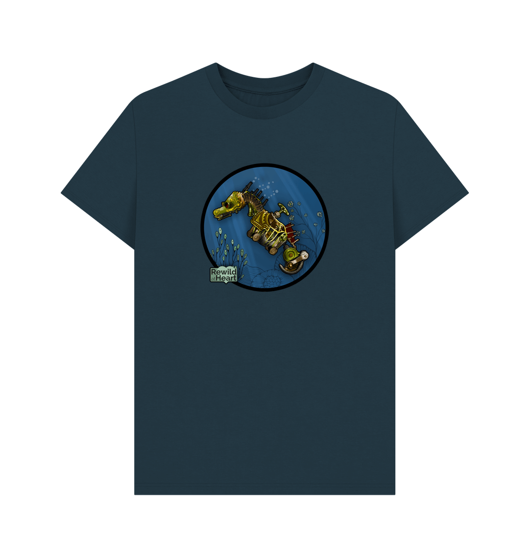 Denim Blue Printed T-shirt