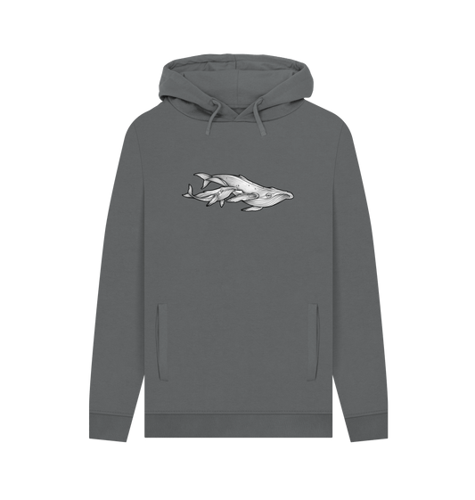 Slate Grey Printed Hoody Front