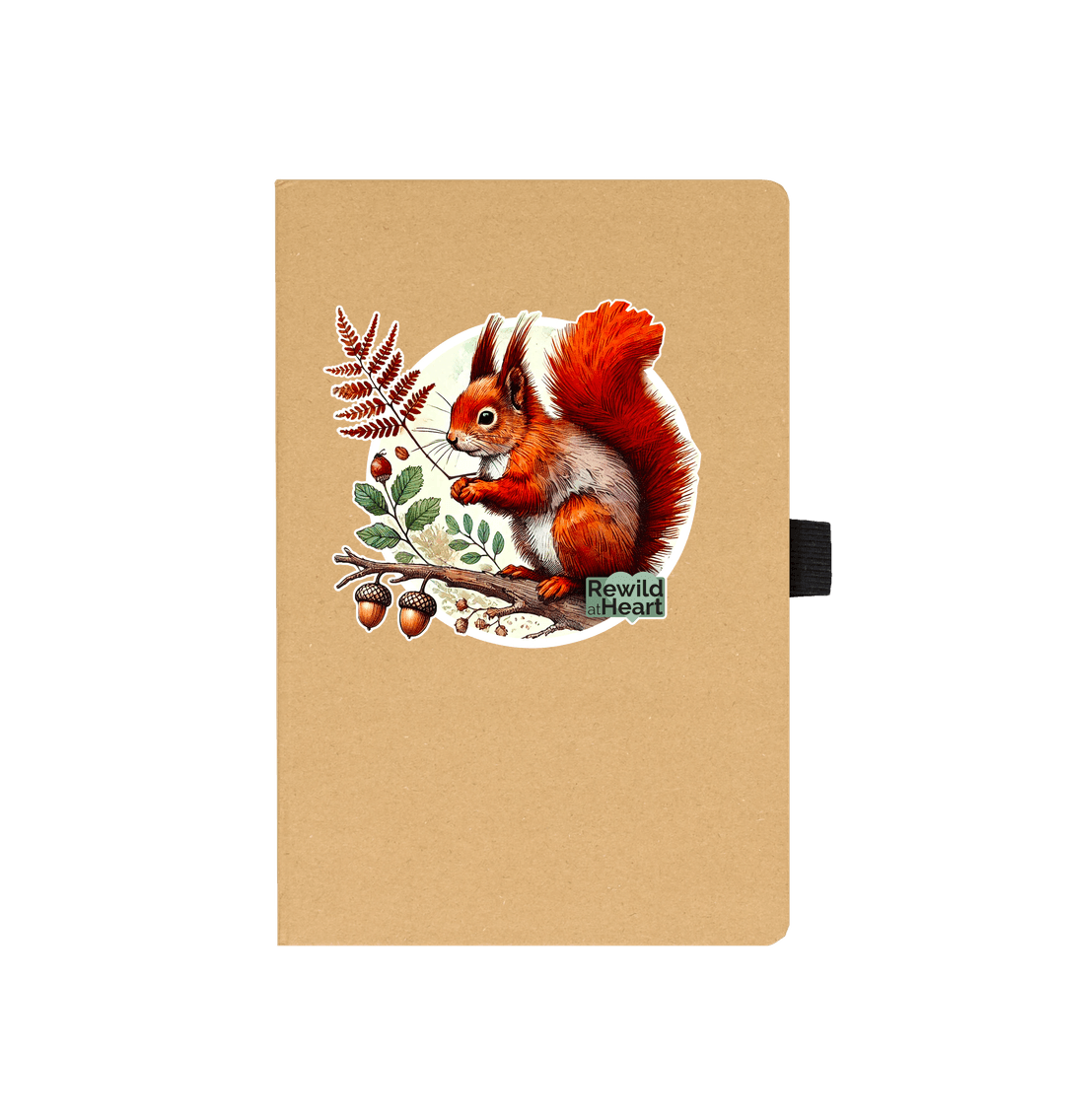 Kraft Red Squirrel Oak Notepad