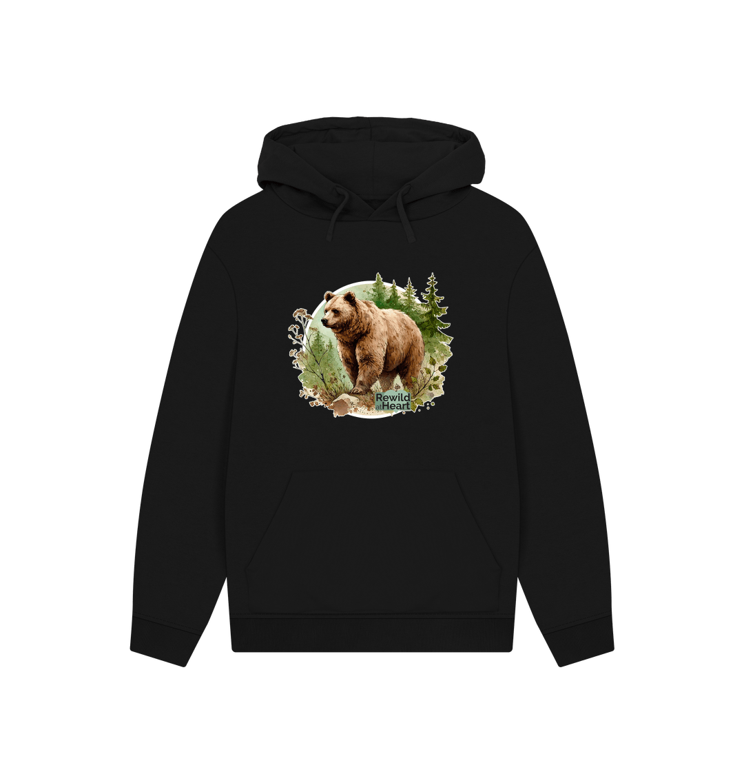 Black Brown Bear Wilderness Hoodie